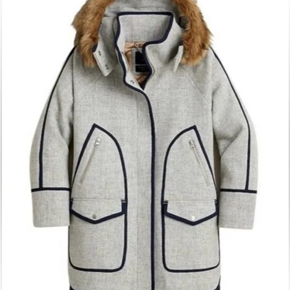 J. Crew Jackets & Coats | J.Crew Italian Stadium-Cloth Coat